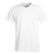 T-Shirt Nano-T à Col en V Adulte 498V - Blanc&44; Petit – image 1 sur 1