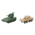 thumbnail image 4 of 2 piezas 1/72 modelo de tanque colección vehículo modelo de tanque de juguete kits de modelo de construcción en miniatura DIY ensamblar para favores, 4 of 8