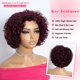 thumbnail image 2 of Peluca Rebecca Fashion 99J de pelo humano corto y rizado, color burdeos, 2 of 8