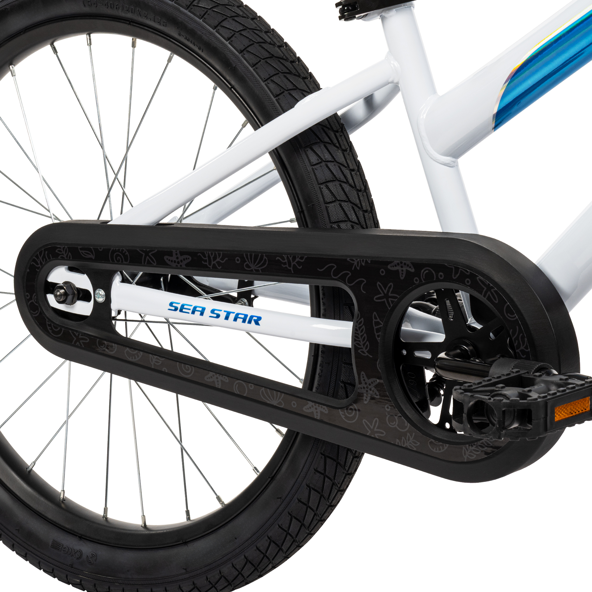 Huffy Sea Star 20" Girls' Bike, White photo 5