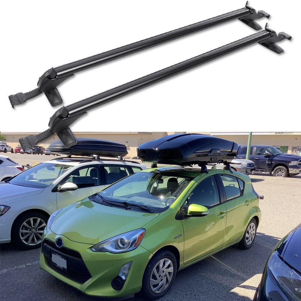 Universal 39 Car SUV Aluminum Alloy Roof Top Cargo Carrier Cross Bars with Antitheft Lock Walmart