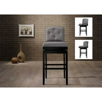 Baxton Studio Ginaro 30 in. Bar Stool Set of 2 by Overstock