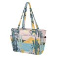 thumbnail image 2 of FORMRS Tote Bag for Women Quilted Large Capacity Travel Work Carry On Shoulder Handbag, Boho Style Sun, 2 of 7