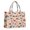 Pink Dinosaur And, variant on Large Capacity Tote Bag,Pink Dinosaur and Rainbow Pattern Handbag Fashion Luxury Tote Bag,15.7"x13"x 5.1" Inches,Laptop Compatible