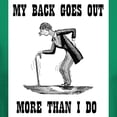 thumbnail image 3 of CafePress - BACK GOES OUT Dark T Shirt - Men's Classic Graphic Cotton T-Shirt, 3 of 4