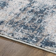 Better Homes & Gardens Navy Abstract Indoor Area Rug, 8' x 10'