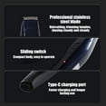 thumbnail image 3 of Fiudx Afeitadora Eléctrica Portátil, Recortadora de Barba Compacta, Recargable Por Usb, Diseño Impermeable con Peines Ajustables, Ideal para Viajes, Uso En Casa o En El Coche, Regalo Perfecto para La, 3 of 6