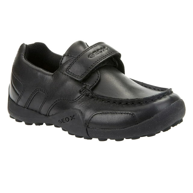 Geox Garçon Mocassin Serpent en Cuir Verni Chaussures d'École