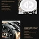 thumbnail image 5 of Relojes De Calendario Impermeables Va Va Voom De Cuarzo Color Del Fondo Rose Black, 5 of 5
