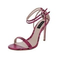 thumbnail image 2 of Aqua Womens Silvana Leather Stiletto Evening Sandals Pink 8 Medium (B,M), 2 of 4