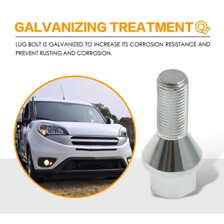 20x Wheel Lug Stud Fit for 2015-2022 Ram ProMaster City 2.4L 68296586AA