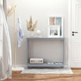 thumbnail image 2 of HOMCOM 2 Tier Console Table Sofa Side Table w/ Storage Shelf for Entryway, 2 of 10