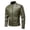 Green, variant on Jackets for Men Plus Size Zipper Pockets Jackets Stand-Collar Long-Sleeve Matte Leather Coats,Coats for Men Black