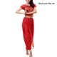thumbnail image 2 of Pantalones de danza del vientre Qarigey para mujer conjunto de traje Rojo Tamaño libre, 2 of 6