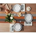 thumbnail image 3 of GFDYREE Burlap Linen Rustic Table Runners 16X72 Inches Long, Retro Barn Wood Orange Brown Table Runner Farmhouse Style for Coffee Table, Holiday Parties, Wedding, Events Dinner, Home Decor, 3 of 7
