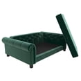thumbnail image 6 of Ollie & Hutch Felix Pet Sofa, Large Size Pet Bed for Dog or Cat, Green Velvet, 6 of 17
