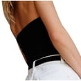 thumbnail image 4 of ZyeKqe Womens Tube Tops Strapless Crop Top Basic Backless Sleeveless BandeauSummer Outfits, 4 of 4