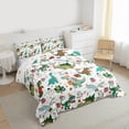 thumbnail image 3 of Castle Fairy Kids Kawaii Dinosaur 2pcs Bedding Comforter Set,Christmas Snowman Twin Comforter Sets,Festival Xmas Breathable Bedding Set,Lightweight Room Decor, 3 of 8