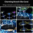 thumbnail image 1 of Striped Coral Ornamental Plants Luminous Effect Artificial Silicone Aquarium Fish Tank View - Orange, 1 of 3