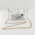 thumbnail image 4 of Conjunto de cartera y bolso bandolera transparente para mujer (164 caracteres) Clear Chic, 4 of 7