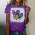 thumbnail image 2 of ALLTB Mardi Gras Tshirt for Women Graphic Crewneck Casual Pullover Tops Fat Tuesday Short Sleeve Tees, 2 of 5