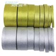 thumbnail image 2 of (25 Yardas/Rollo) Gold And Silver Ribbon Christmas Holiday Gift Box Packaging Celebración Decoraciones, 2 of 4