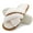 Beige, variant on Fuzzy Cross Band Slippers for Women Open Toe with Memory Foam, Soft Faux Fur Nonslip House Slippers(Beige,M)