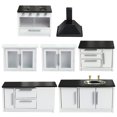 thumbnail image 3 of 1 Ensemble Mini Maison Mini Meubles de Cuisine Modèle DIY Mini Cuisinière à Gaz, 3 of 8
