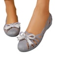 thumbnail image 4 of Ticikt Women's Jelly Sandals Ballet Shoes On Flats Hollow Out Loafers, 4 of 9
