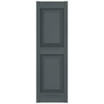 thumbnail image 2 of Ekena Millwork 12 in. W x 59 in. H Builders Edge, Standard Two Equal Panels, Raised Panel Shutters, Includes Matching Installation Spikes (Per Pair), 419 - Storm Cloud, 2 of 12