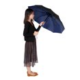 thumbnail image 3 of Paraguas plegable impermeable a prueba de viento, para viajes, negocios, apertura automática, paraguas grandes para lluvia, color azul, 3 of 8