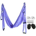 thumbnail image 4 of Hamaca de yoga ultraligera, hamaca antigravedad, hamaca de yoga, accesorios de fitness para el hogar, azul y morado, 4 of 15