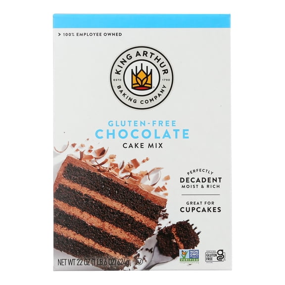 KING ARTHUR - Gluten-Free Chocolate Cake Mix - 22 Oz, case of 6