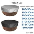 thumbnail image 2 of XISAOK Professional Hot Tub Cover Cap Various Sizes Waterproof Dust Cap Pools Cover, 2 of 20