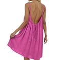 thumbnail image 3 of XinghaiYIDE Women Casual Dress, for Women Loose Summer Solid Tank Dress Hollow Out Beach Sundress Sleeveless Dresses, 3 of 6