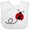 AA-White, variant on Inktastic Cute Red Ladybug Boys or Girls Baby Bib
