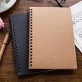 thumbnail image 6 of STONEGO Soft Cover Spiral Notebook with Natural Environmentally Friendly Blank Pages - Unlined Sketch Book Pad, Notepad with Durable Kraft Paper Cover for Creative Drawing, Writing, and Note-taking, 6 of 7