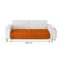 thumbnail image 3 of LYCAQL Reversible Quilted Sofa Cover, Water Resistant Slipcover Furniture Protector, Washable Couch Cover with Non Slip and Elastic Straps for Kids, Dogs, Pets (Sofa, Orange), 3 of 5