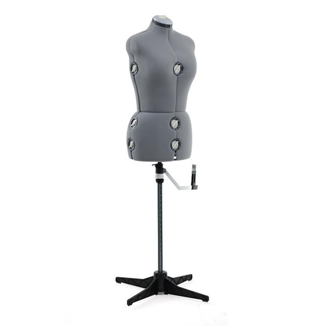 Singer Sewing Df151mlgr Adjustable Dress Form Mannequin Grey Medium