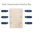 thumbnail image 6 of Delara Light Beige 8' x 10' Indoor Outdoor Area Rug, Non-Shedding, Hose Washable, Easy Clean, 6 of 8