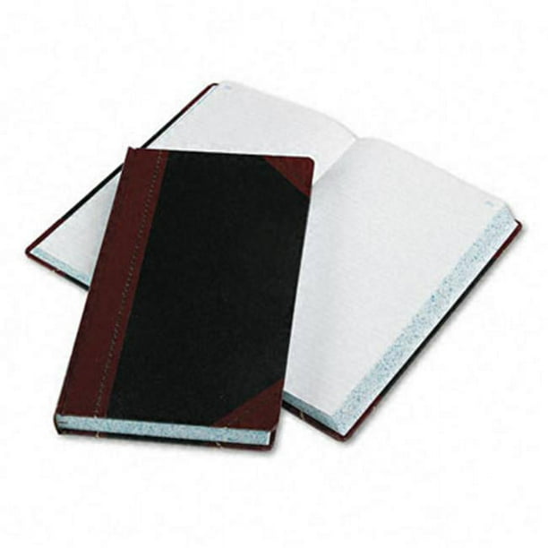 Boorum &amp; Pease 9-500-R Record/Account Book- Record Rule- Black/Red- 500 Pages- 14 1/8 x 8 5/8