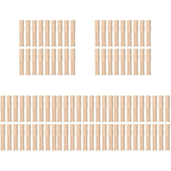 500pcs Wooden Clothespins for Crafts And Laundry Rustic Wood Clothespin Dolly Clothes Pegs