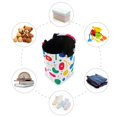 thumbnail image 7 of Yayeee Freestanding Laundry Hamper with Handle Collapsible Large Storage Basket for Clothes, Colorful Round, 7 of 7