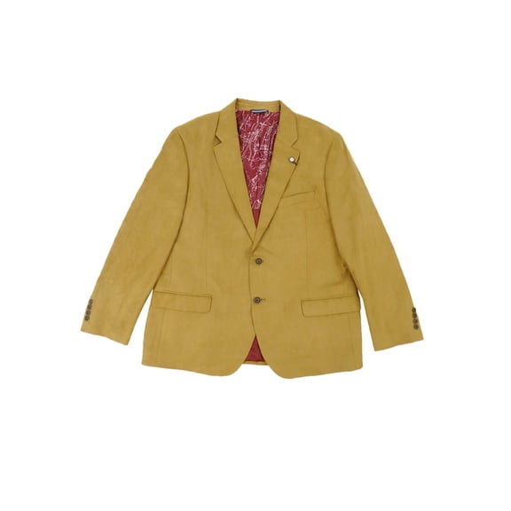 Nautica Men's Modern-Fit Faux-Suede Sport Coat (44S, Camel)
