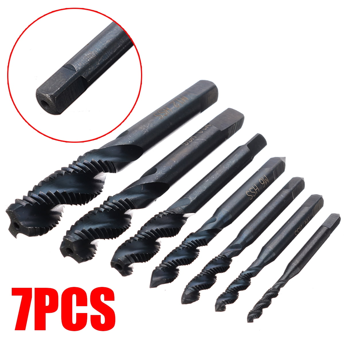 M6 tap Screws,7pcs Hand Tap Machine Screw Metric Thread Wire Tapping Drill Bits M3 M10 M8 M12 M5 M4 M6 tap Screws,7pcs Hand Tap Machine Screw Metric Thread Wire Tapping Drill Bits M3 M10 M8 M12 M5 M4
