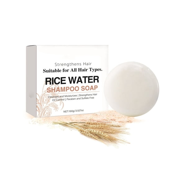 Kokovifyves Rice Water Hair Care Soap Bar, Nourishing Cleansing for Hair & Scalp, Daily Maintenance 100g