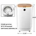 25L Luxury Spa Towel Warmer Bucket with 15/30/45/60 Timing, Fits Two