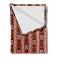 thumbnail image 2 of Tribal Soft Flannel Fleece Throw Blanket, Warm Colored Background with Culture Rhombuses Lines and Swirls Illustration, Cozy Plush for Indoor and Outdoor Use, 60" x 80", Multicolor, by Ambesonne, 2 of 5