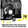 thumbnail image 4 of Replacement Console, Yellow Accessory Tool A, Yellow Accessory Tool B, and 2 Batwings for Fisher-Price Imaginext DC Super Friends Batcave Playset - V8945, 4 of 5