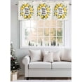 thumbnail image 5 of Lemon Valances for Windows, Rod Pocket Kitchen Valance Curtains - Soft & Washable Small Window Treatment for Living Room,&nbsp;Bathroom, Summer Floral Plant, 54x18inch, 5 of 9